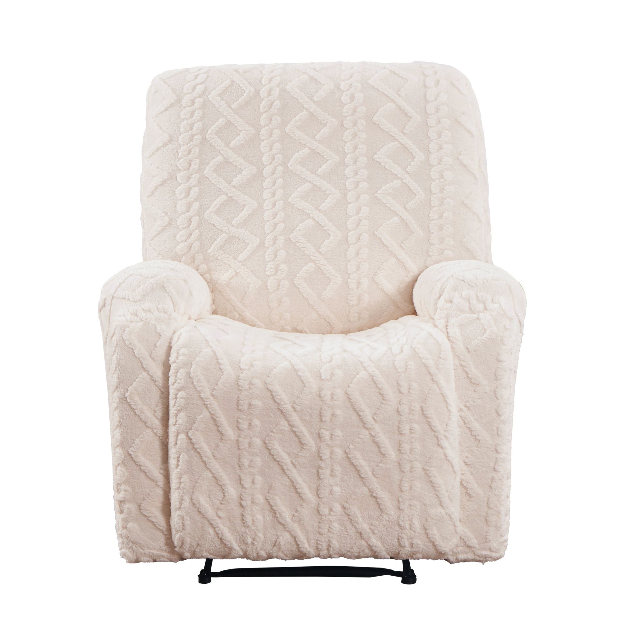 Artiss Recliner Chair Covers with Storage Side Pockets Beige
