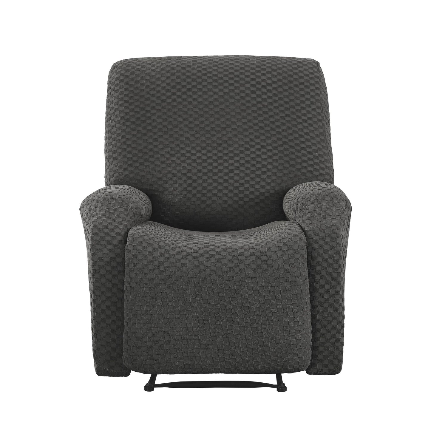 Artiss Recliner Chair Covers with Storage Side Pockets Grey Fabric