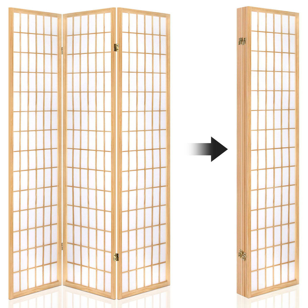 Artiss 6 Panel Room Divider Screen 261x179cm Natural