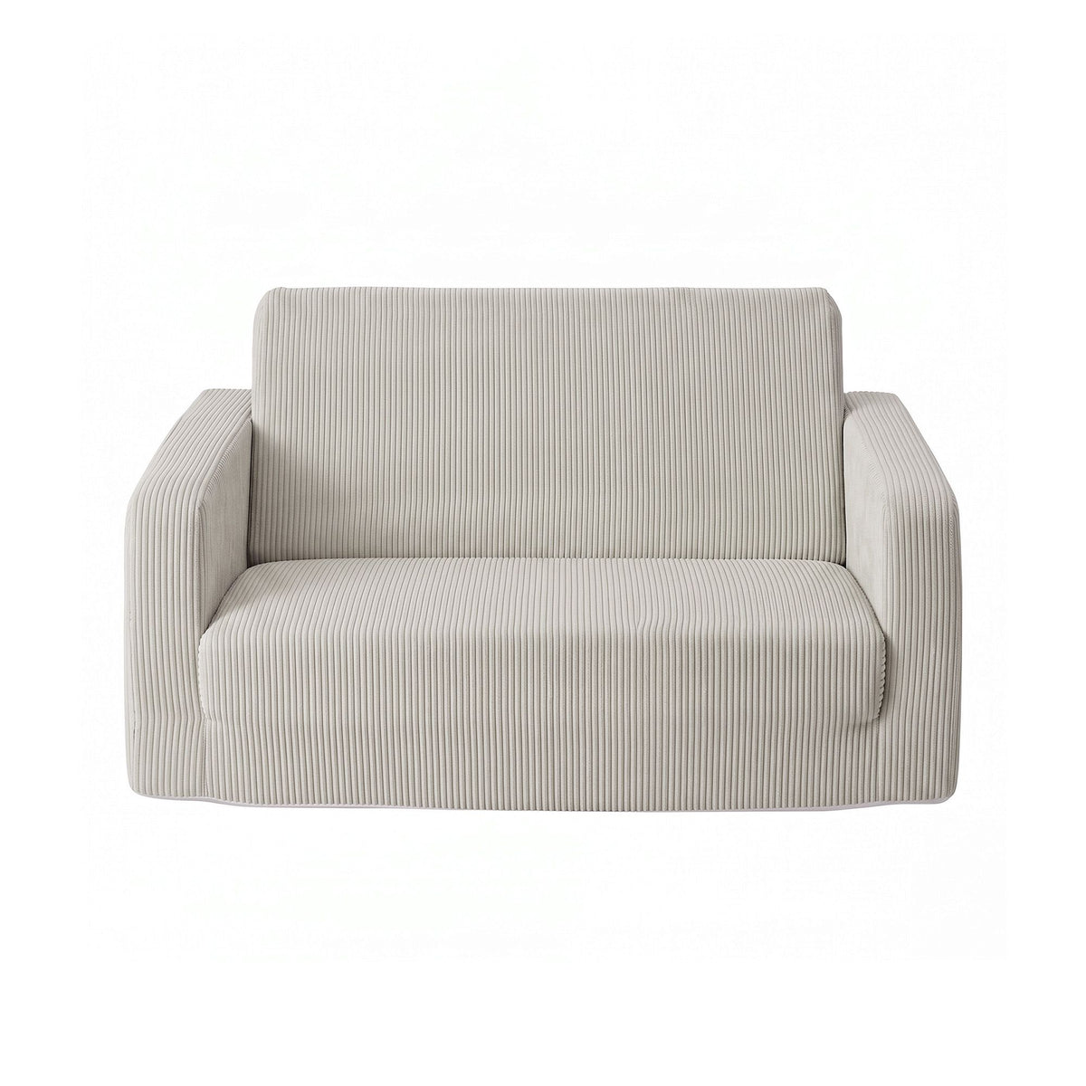Artiss 2-in-1 Kids Sofa Toddler Foam Couch with Side Pocket Light Grey