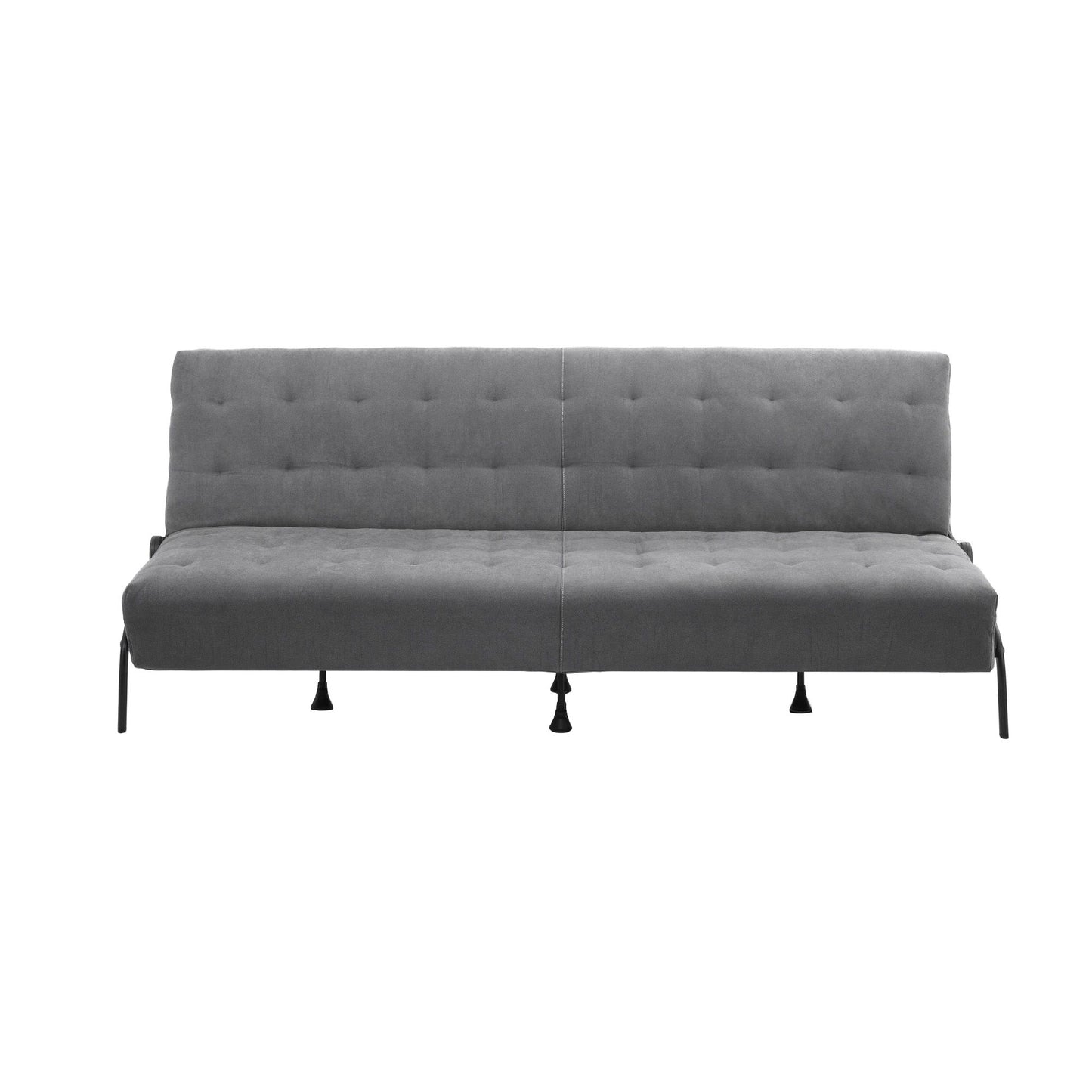 Artiss Sofa Bed, 1.9m 3-Seater Soft Innerspring Adjustable Couch Futon Chair for Apartment Dorm Living Room Office Study Bedroom, Grey