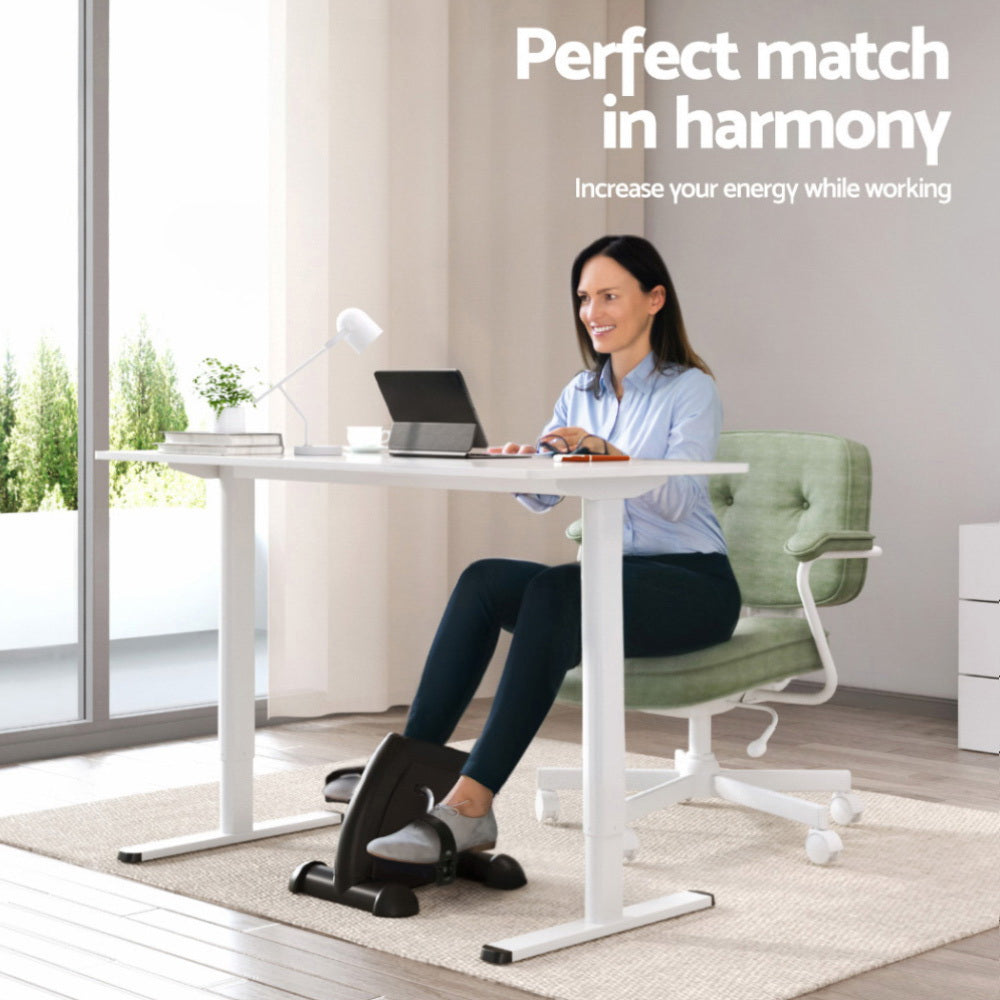 Artiss 120cm Electric Standing Desk with Mini Peal Exercise Bike Home Office