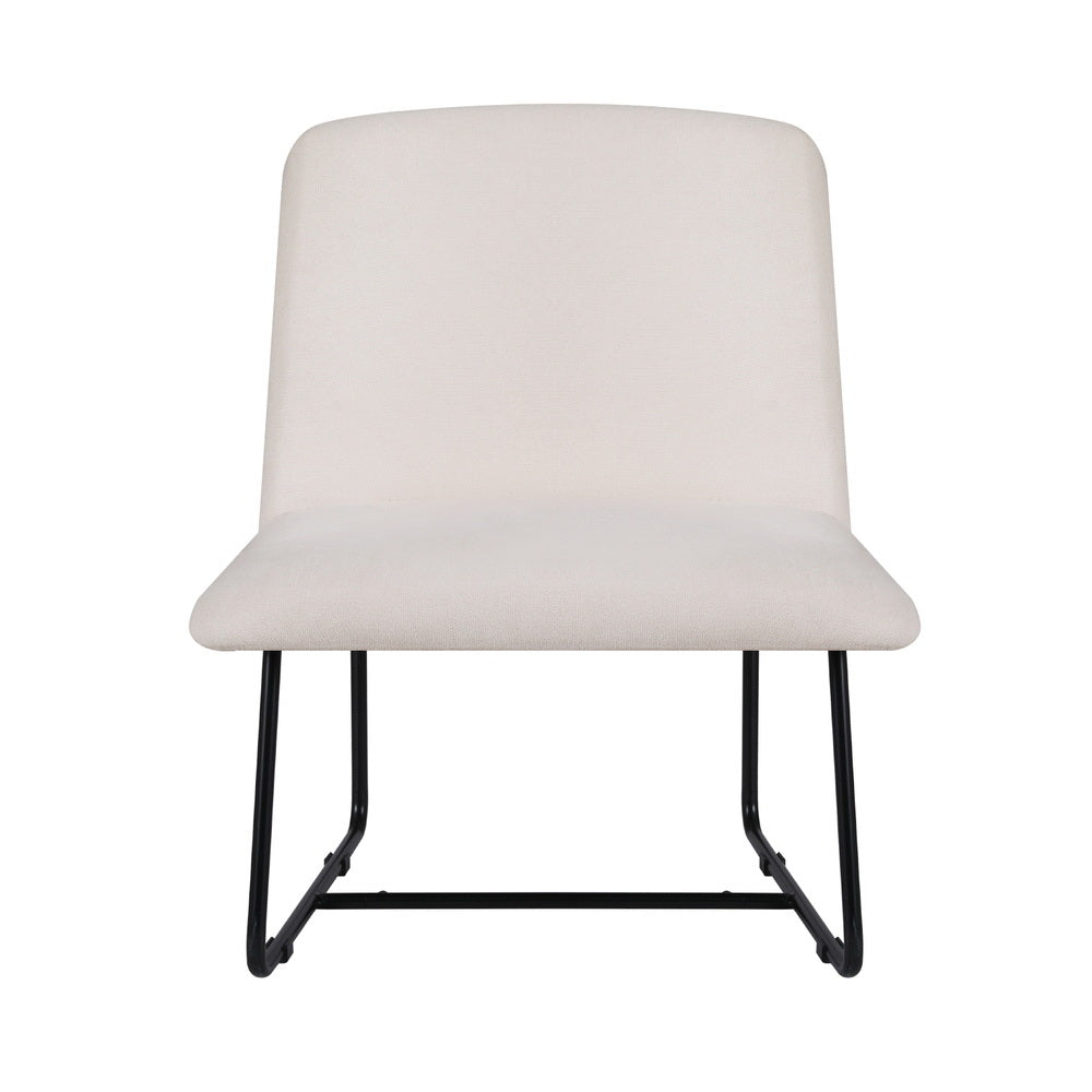 Artiss Accent Chair Armchair Cross Leg Beige