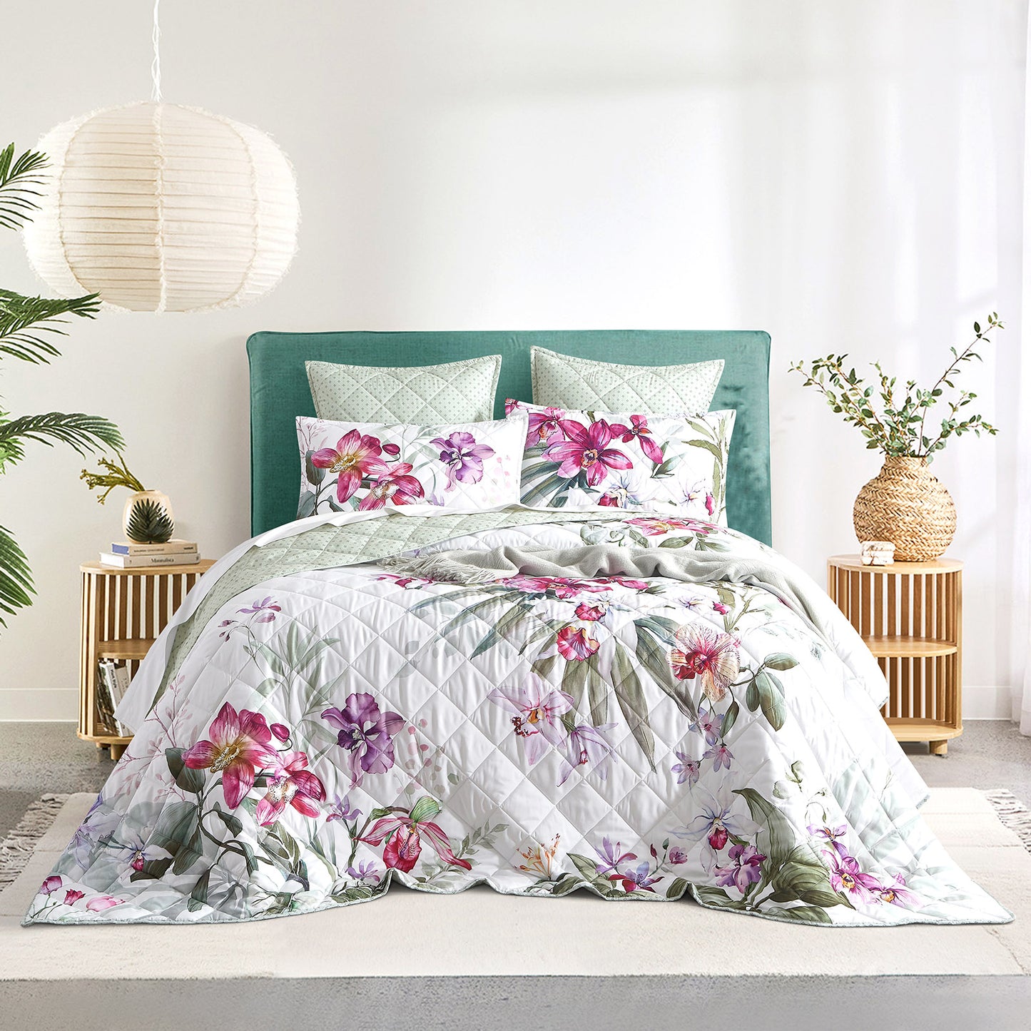 Kashmir Quilted Reversible European Pillowcase by Renee Taylor
