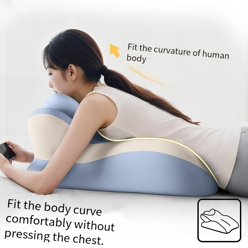 Bed Stomach-Sleep Pillow - Multi-functional Prone Position Pillow for Stomach Sleeping, Phone Use, Reading, Couples Fun Play, Intimacy Aid for Couples, Bed Hip Elevation Tool, Pā Pā Pillow（PINK）