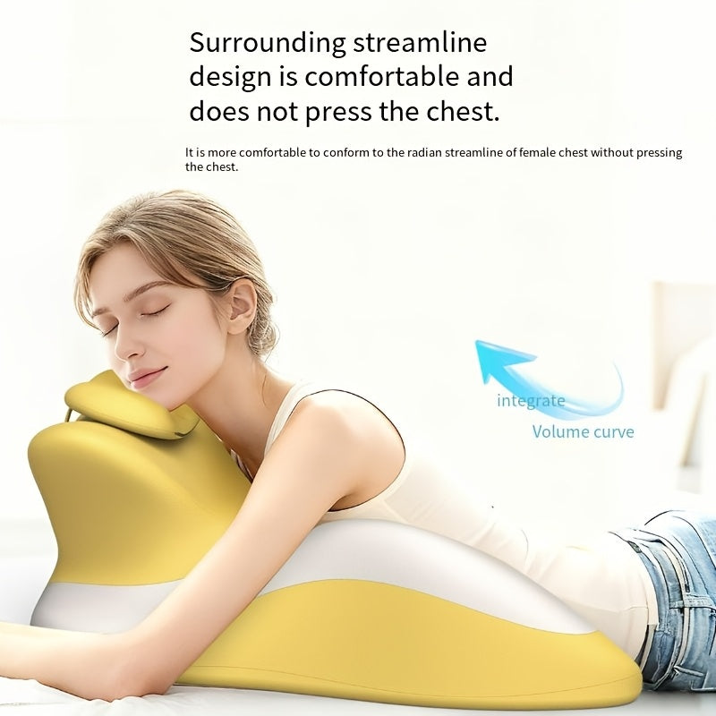 Bed Stomach-Sleep Pillow - Multi-functional Prone Position Pillow for Stomach Sleeping, Phone Use, Reading, Couples Fun Play, Intimacy Aid for Couples, Bed Hip Elevation Tool, Pā Pā Pillow（PINK）