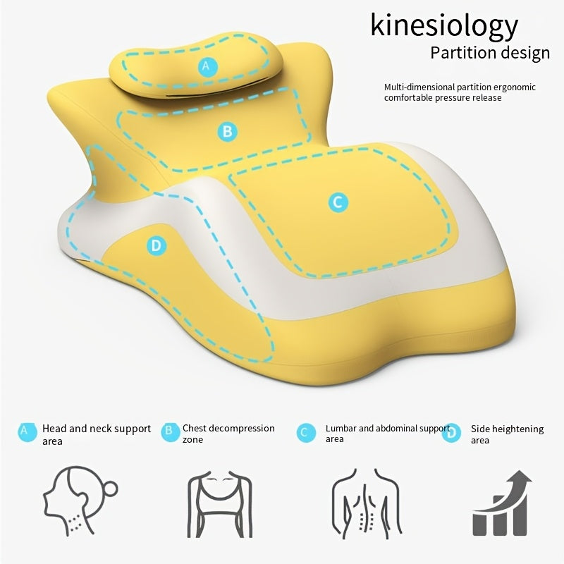 Bed Stomach-Sleep Pillow - Multi-functional Prone Position Pillow for Stomach Sleeping, Phone Use, Reading, Couples Fun Play, Intimacy Aid for Couples, Bed Hip Elevation Tool, Pā Pā Pillow（PINK）