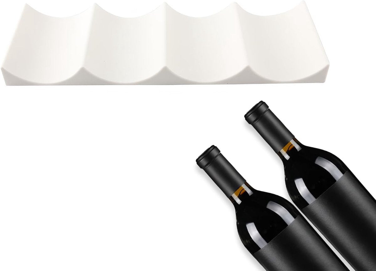 Bottle rack - Beverage bottle rack - Refrigerator bottle holder - Plastic bottle holder - Wine bottle holder - Wine rack - Storage organizer - Refrigerator organizer - Wine bottle display mat - Can holder - for wine bottles, refrigerator and pantry - 29.5