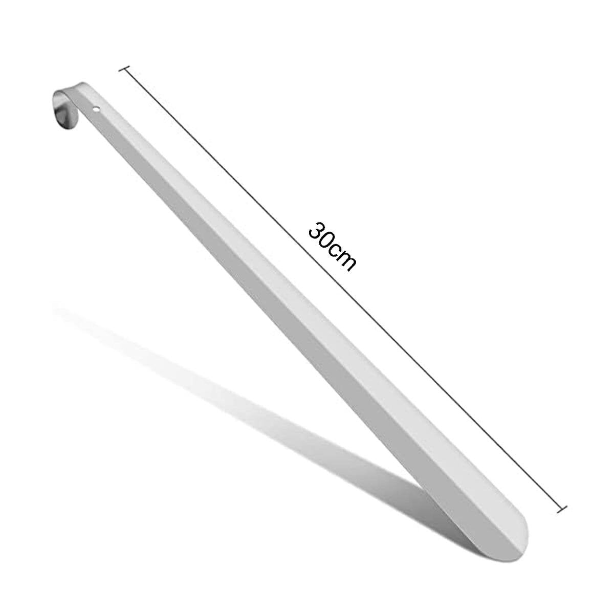 Shoehorn - Shoe puller - 30 cm - shoehorns - shoe spoon - stainless steel shoehorn - durable and strong - long shoehorn - width 1.2 mm - silver
