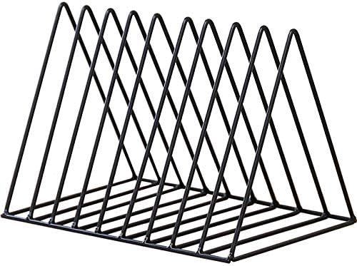 Bookends - Metal Stand - Folder - Black 9-Grid - 1 Pack