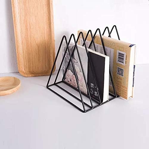 Bookends - Metal Stand - Folder - Black 9-Grid - 1 Pack
