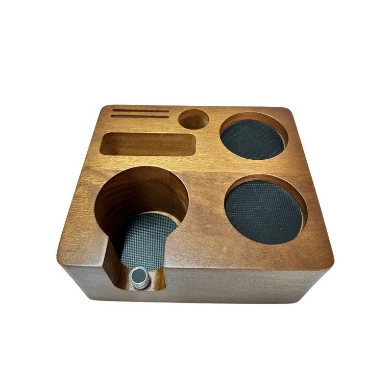 Coffee Tamper - Handle Support - Adjustable Multifunctional Solid Wood Tamper Base - 51/54 mm