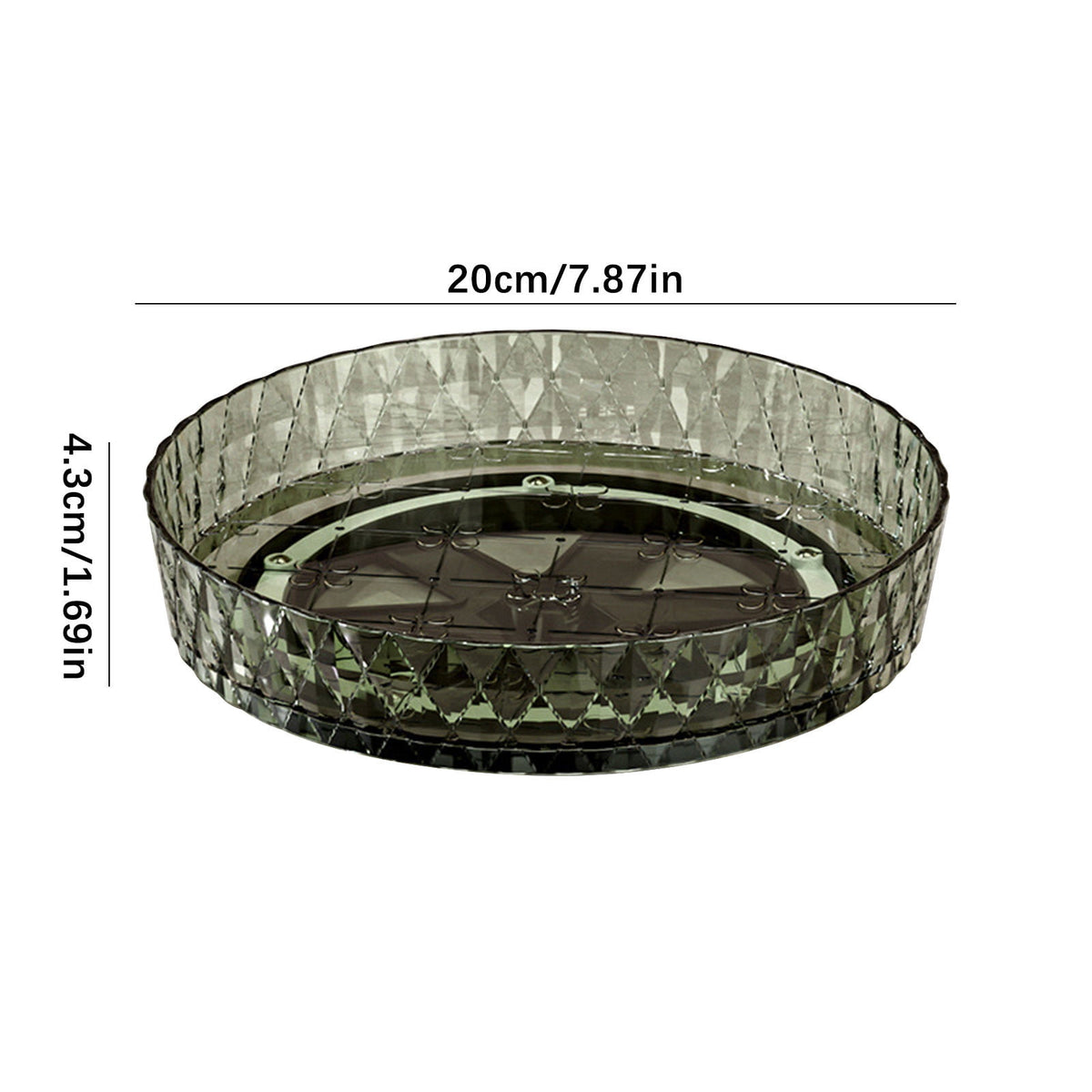 Xuniizn Multipurpose Lazy Susan Organizer - 360 Rotating Spice Rack Turntable for Kitchen Cabinet Storage & Table Top Display Green