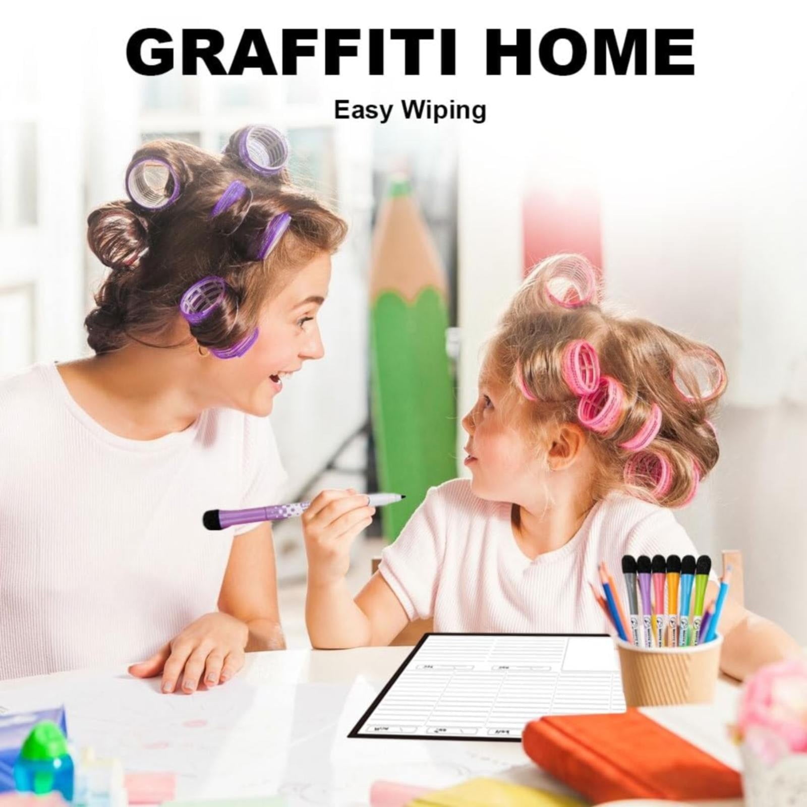 Back to College Yxwen Refrigerator Daily Calendar Whiteboard for Fridge Meal Planner Board White Board for School Home 6ml Pink One Size D