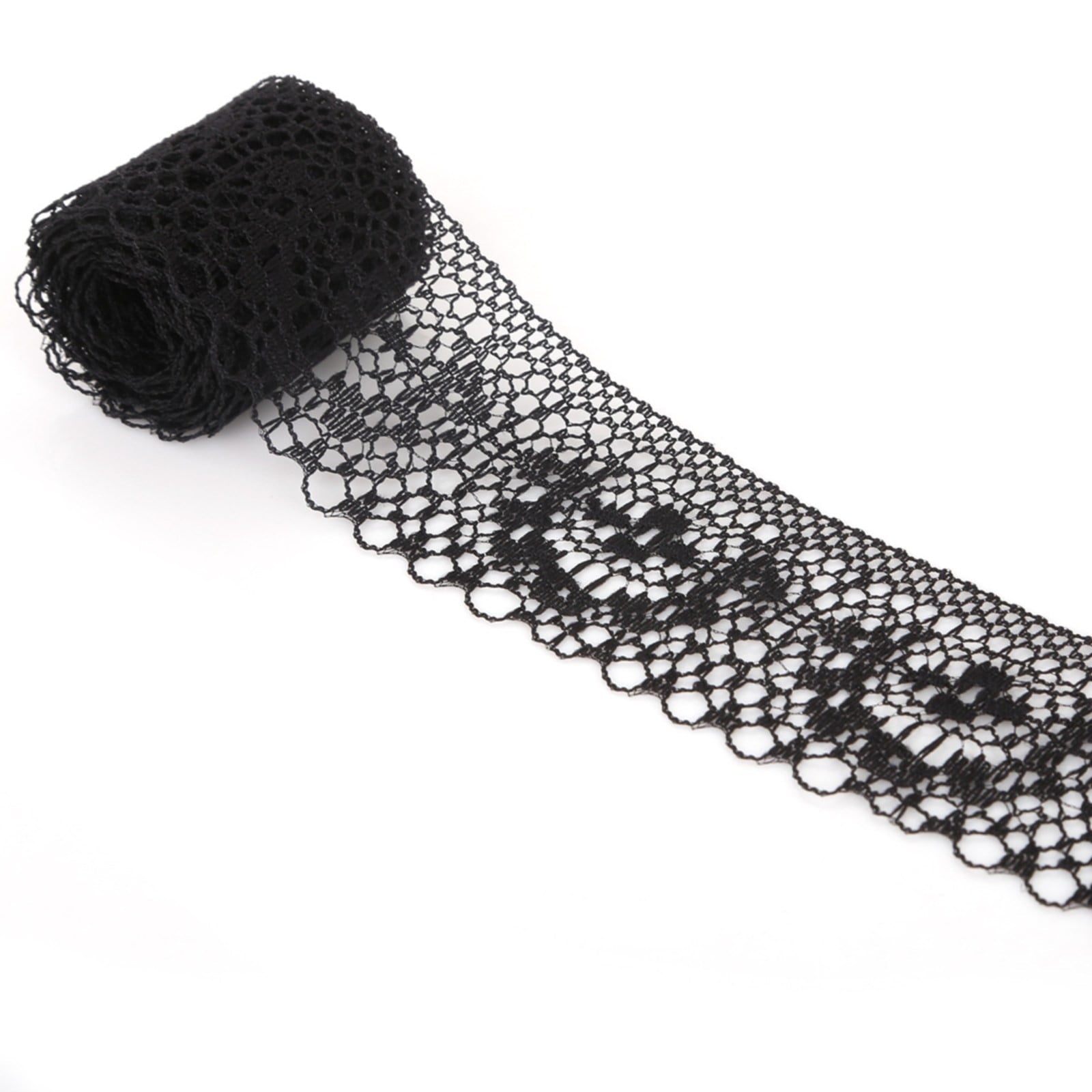 Decorative Table Banner Clearance! Ttybhh Non-Elastic Lace Black Width 4010 Yards/Pack, 10Yards Fabric Ribbon Embroidered Mesh Net Lace for Needlework Sewing Wedding Applique Dresses Bows Decor Black