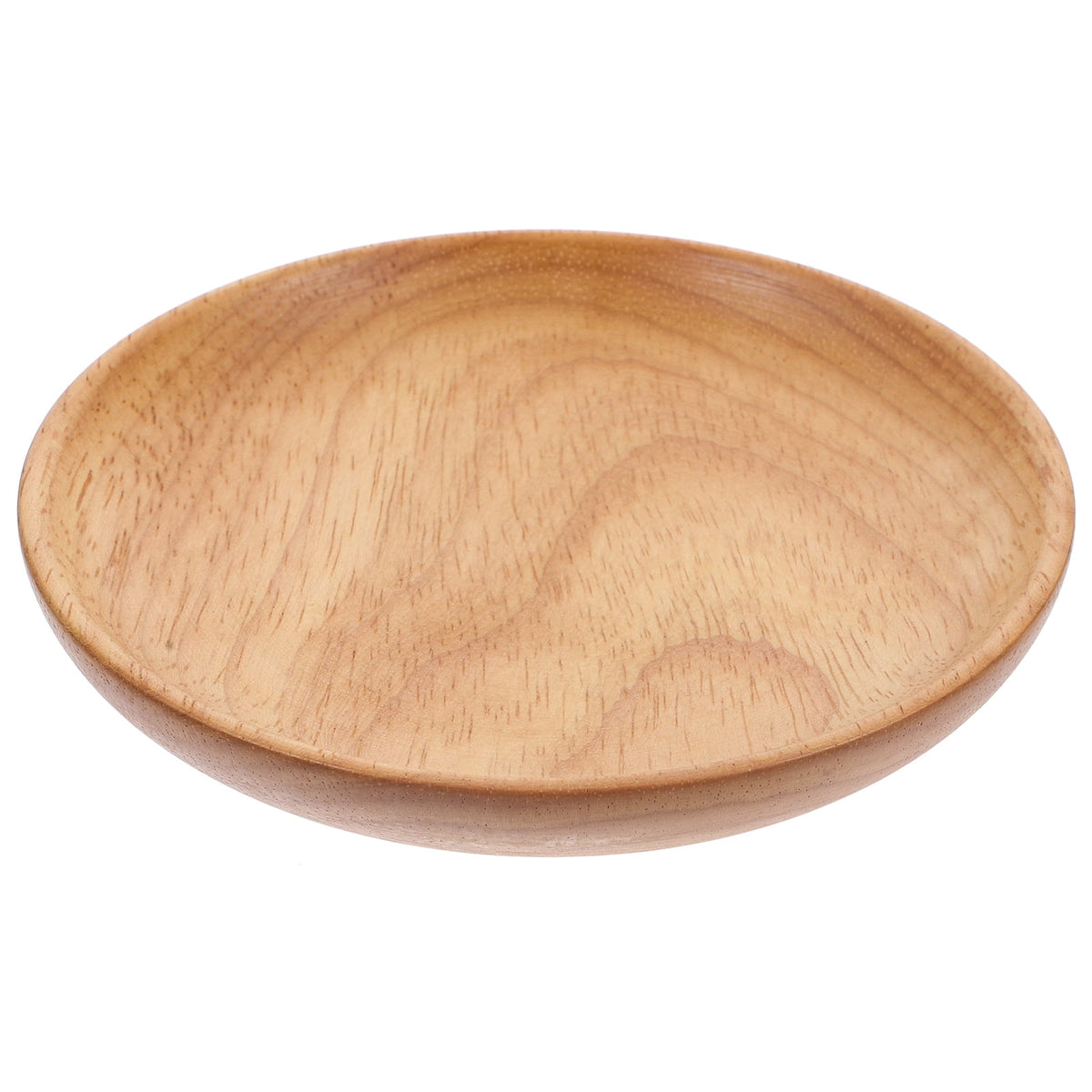 SWETRACE Flat Wooden Dinner Plate Beige For Wedding 1Pcs 4.9In 12.50X12.50X2.00CM Beige