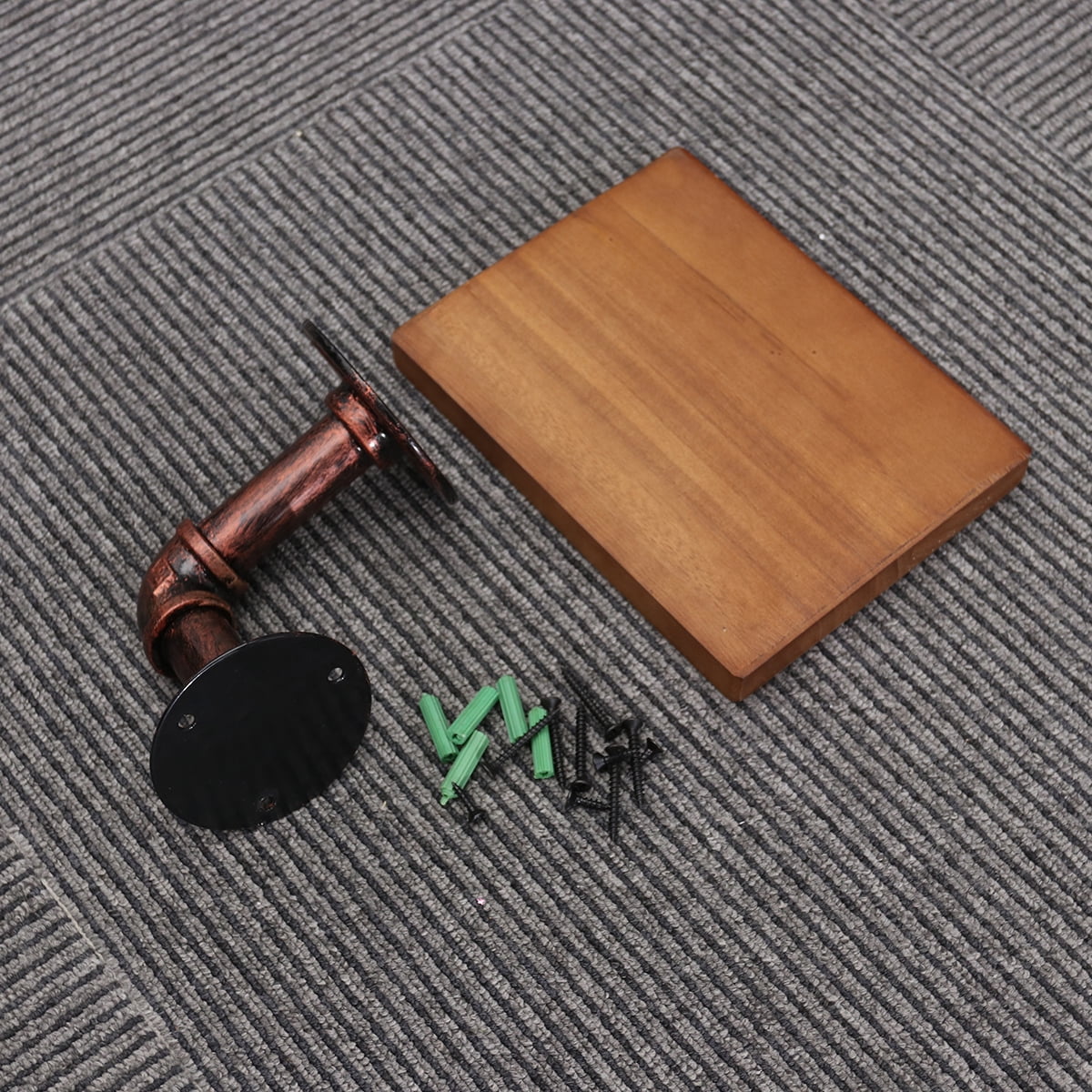 SWETRACE Hanging Shelf Wooden Material For Study 1Pcs 7.9X5.9X0.8In 20.00X15.00X2.00CM Brown