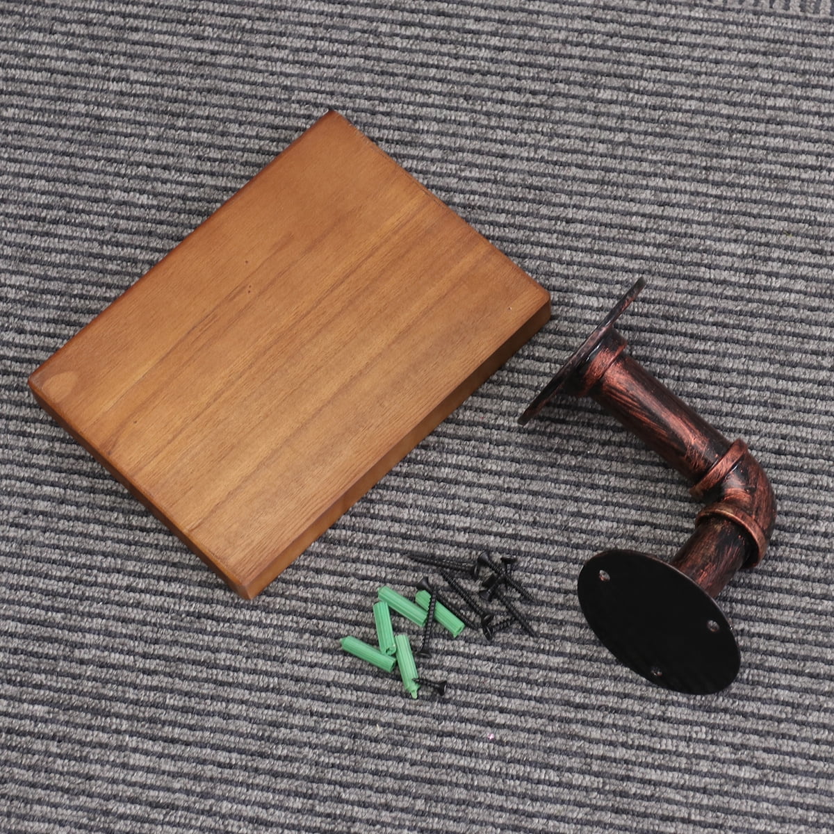 SWETRACE Hanging Shelf Wooden Material For Study 1Pcs 7.9X5.9X0.8In 20.00X15.00X2.00CM Brown
