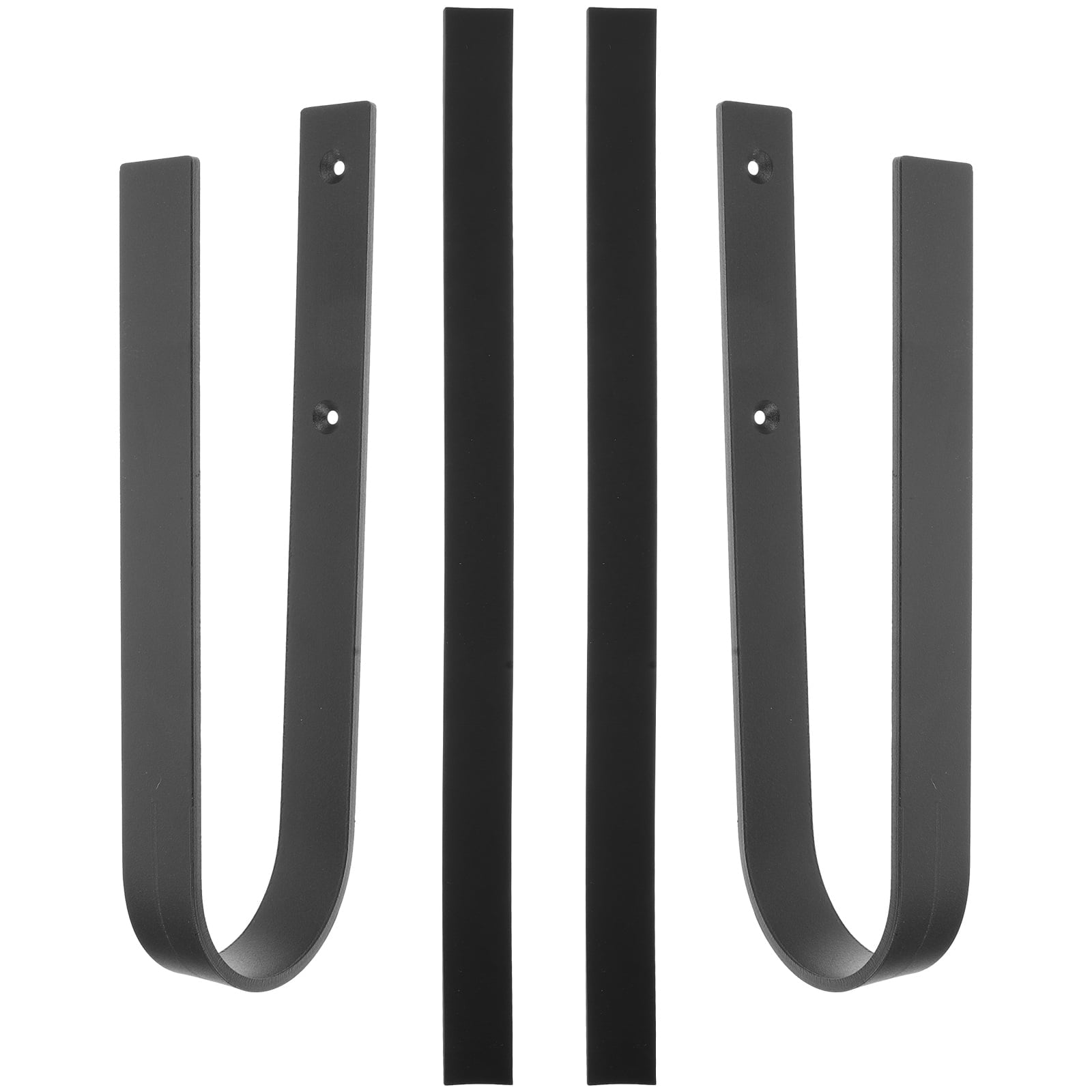 SWETRACE 1Set Iron Surfboard Hanging Hook Deep Gray Simple Design for Sports Equipment Wall Storage 11.8x3.1x1.1in