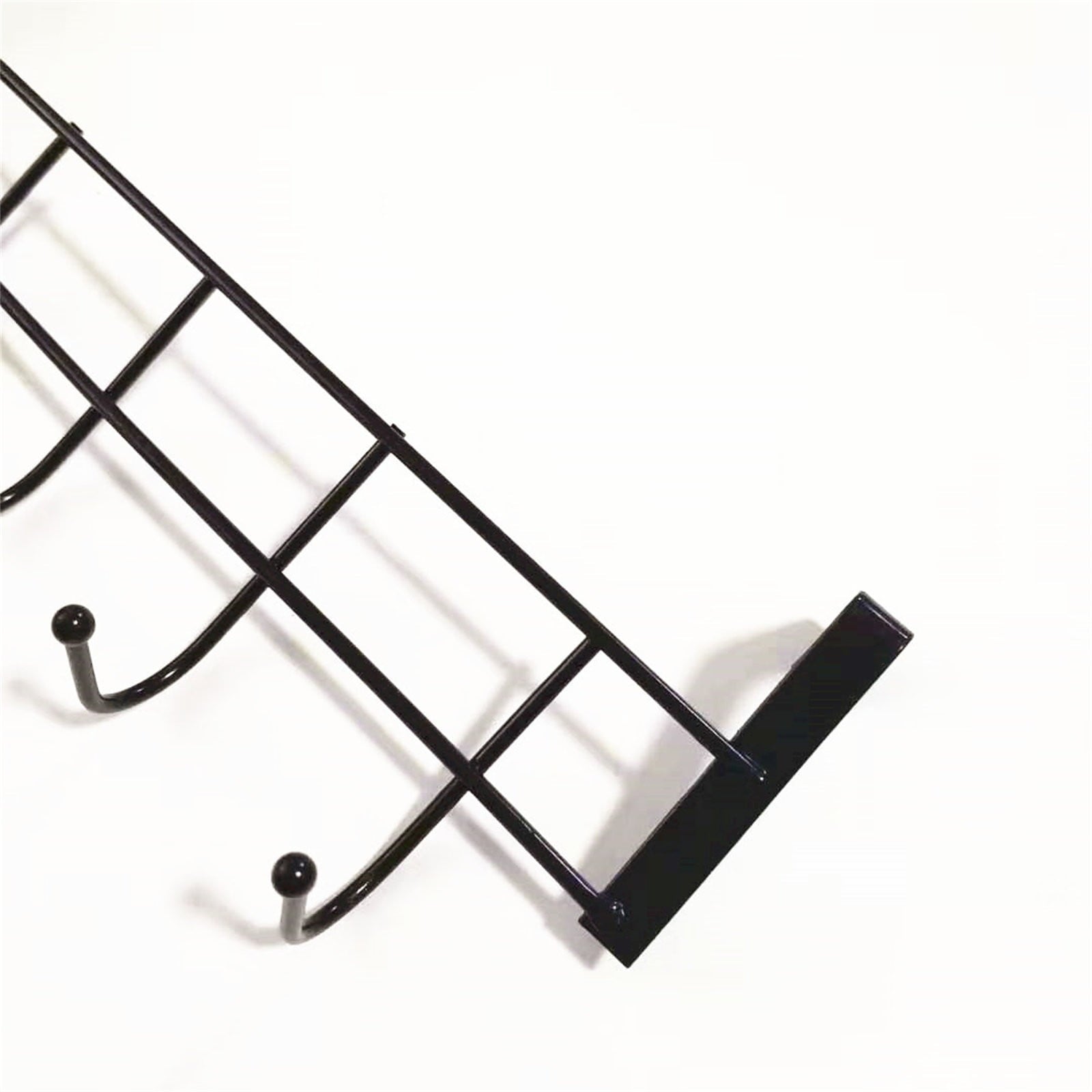 Over The Door Hooks For Hanging, Over The Door Hanger, Over The Door Organizer,Over The Door Towel Rack For Bathroom With 5 Coat Hooks, Bathroom Towel Holder Towels Hanger,Bedroom Door Hooks,(Black) Black