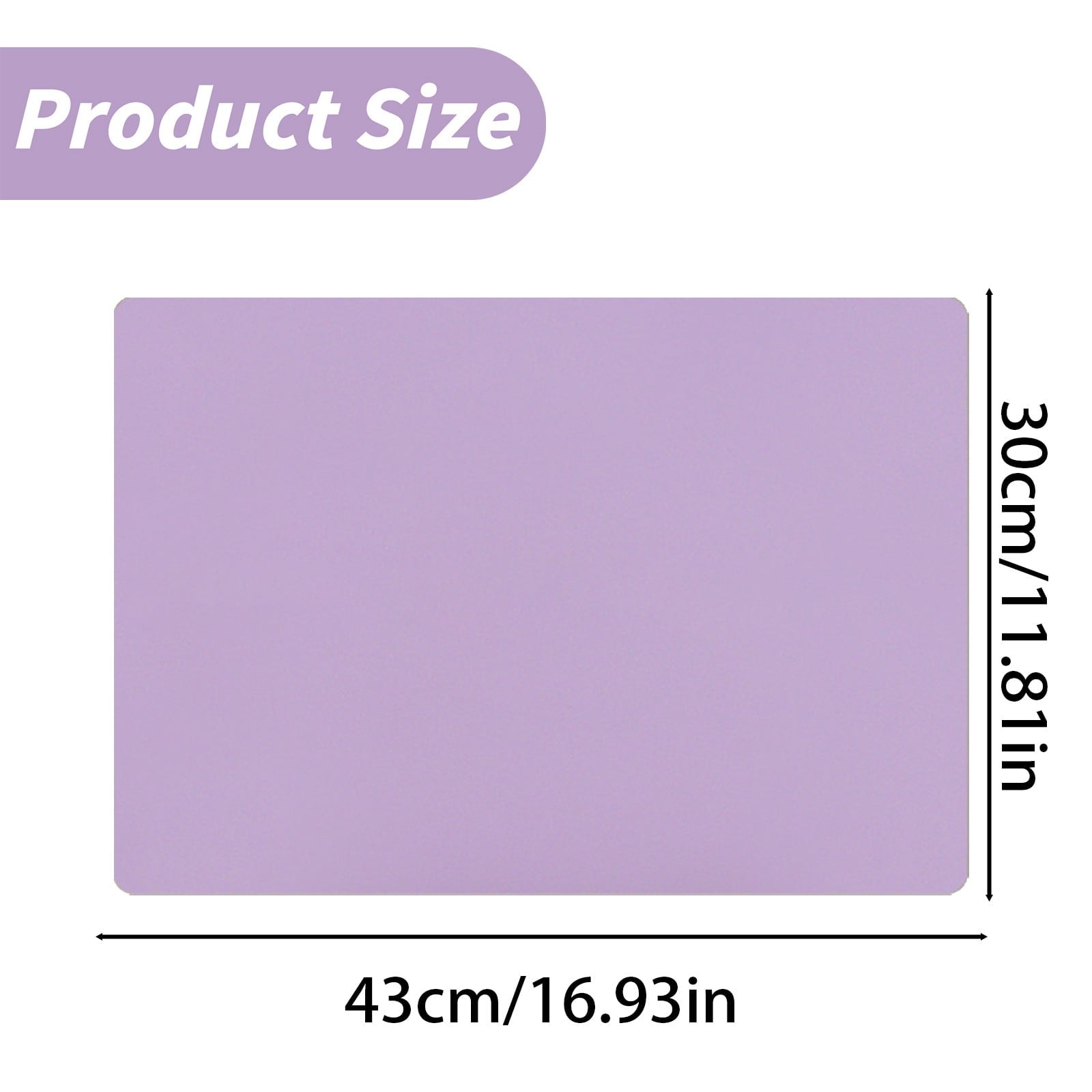1 Pcs Placemats,Plastic Table Mats,16.93X11.81 Inch Rectangle Heat-Resistant Place Mat,Water-Proof Non-Slip Dining Table Mats,Wipeable Washable Placemats,Place Mats For Kitchen Table,Yellow Purple