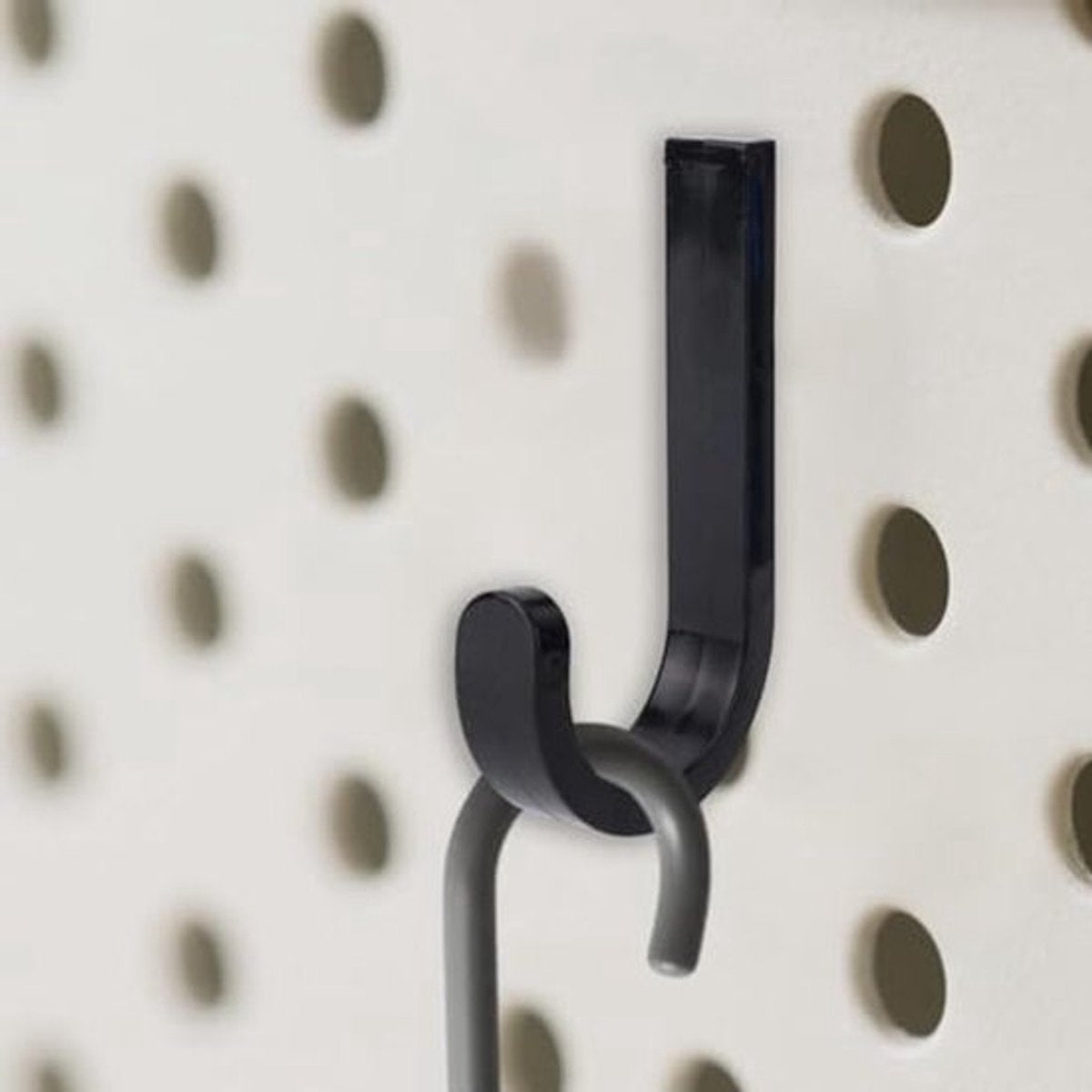 Set of 16 Storage Hooks for Suncast, 5 Black J-Shaped Tool Hooks Organizer with Long Wrench Short Screw Compatible with Suncast/Craftsman Storage Accessories