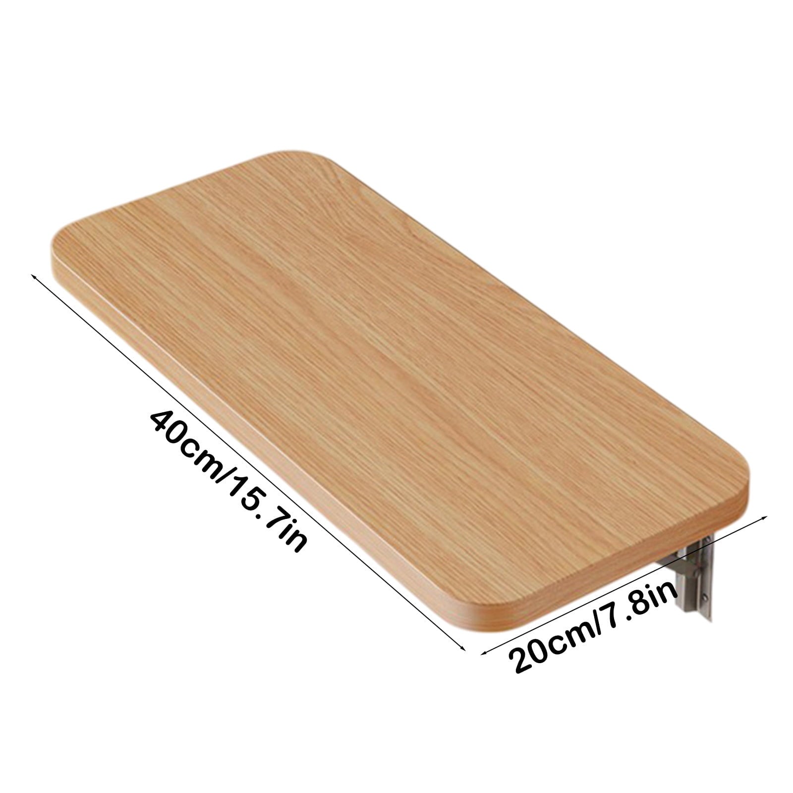 Floating Balcony Railing Table, Outdoor Indoor Wall Mounted Folding Table, Wall Mounted Shelves, Wall Foldable Shelves, Board Shelves, for Bedroom, Living Room, Kitchen Brown