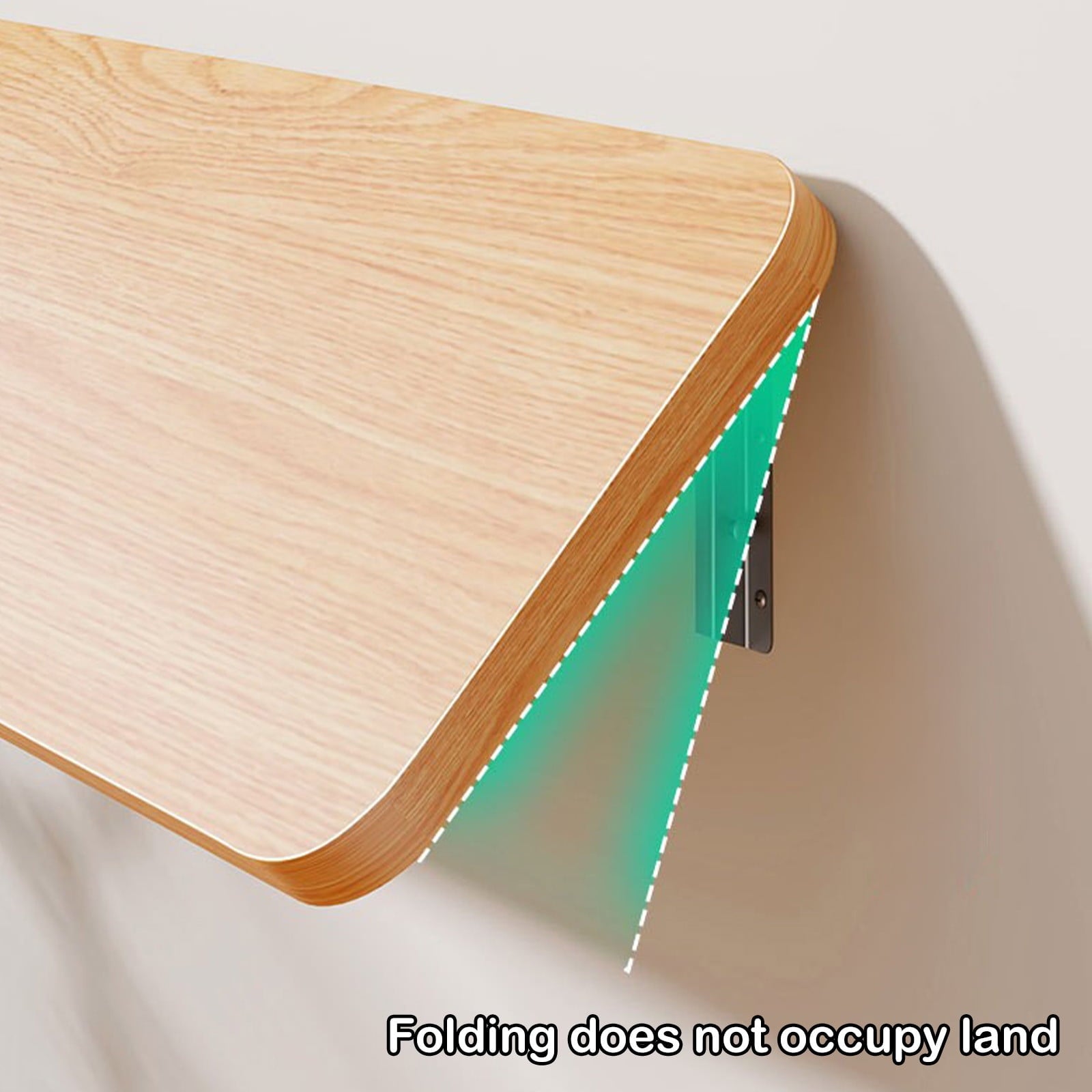 Floating Balcony Railing Table, Outdoor Indoor Wall Mounted Folding Table, Wall Mounted Shelves, Wall Foldable Shelves, Board Shelves, for Bedroom, Living Room, Kitchen Brown