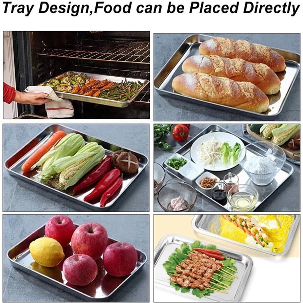 Baking Sheet With Cooling Rack, Half Sheet Pan With Wire Rack Set, Oven Baking Tray and Rack Set,15.75x11.8inch,Non Toxic & Easy Clean,Heavy Duty 9"