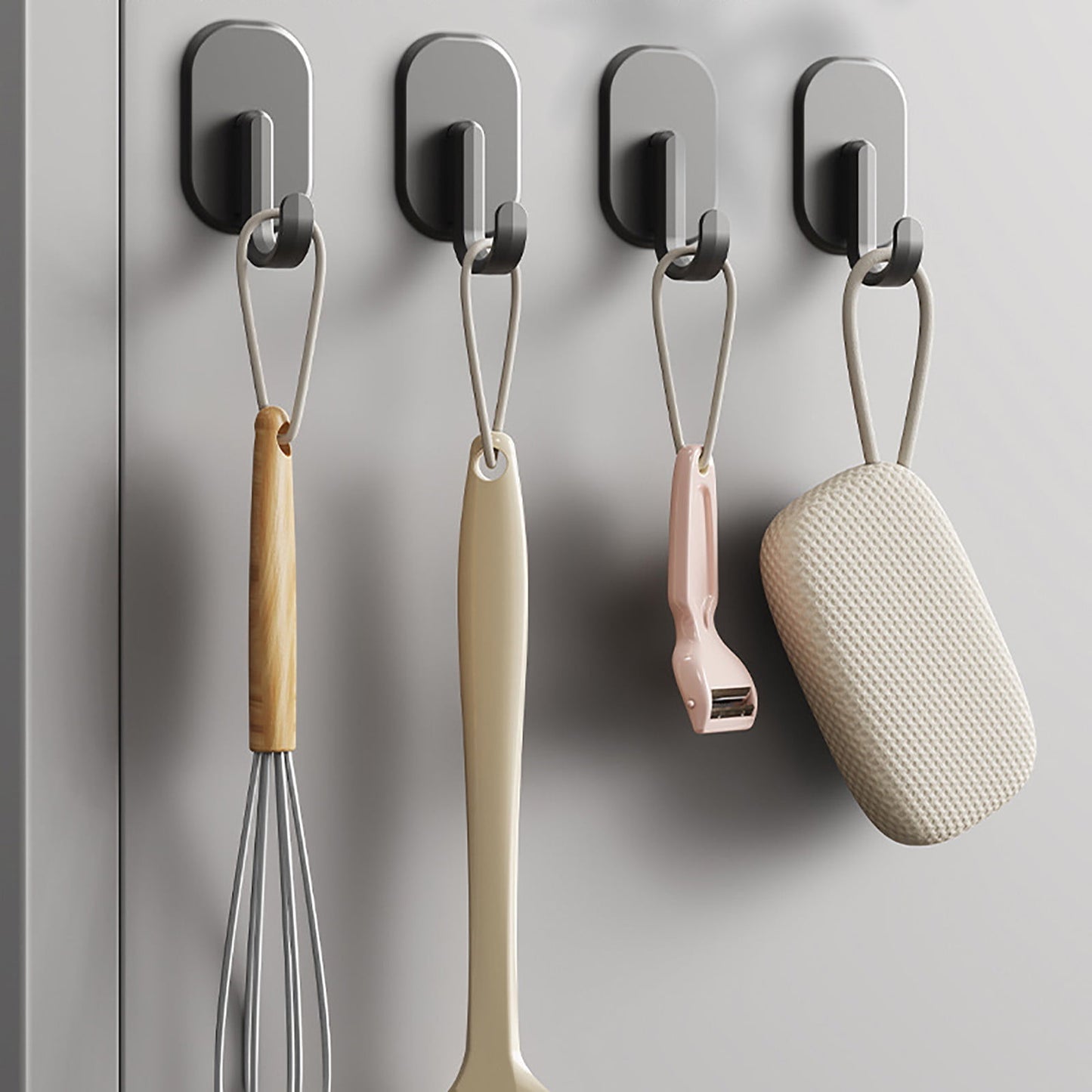 Magnetic Hook for Kitchen Refrigerator, Magnets Hooks Key Towel Storage Holder Bathroom Hangers, Strong Magnet Bar Hooks Storage Hanger Hanging Kitchen Utensil Black