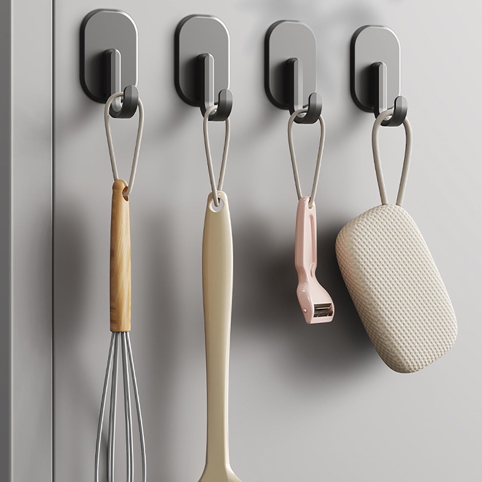 Magnetic Hook for Kitchen Refrigerator, Magnets Hooks Key Towel Storage Holder Bathroom Hangers, Strong Magnet Bar Hooks Storage Hanger Hanging Kitchen Utensil Black