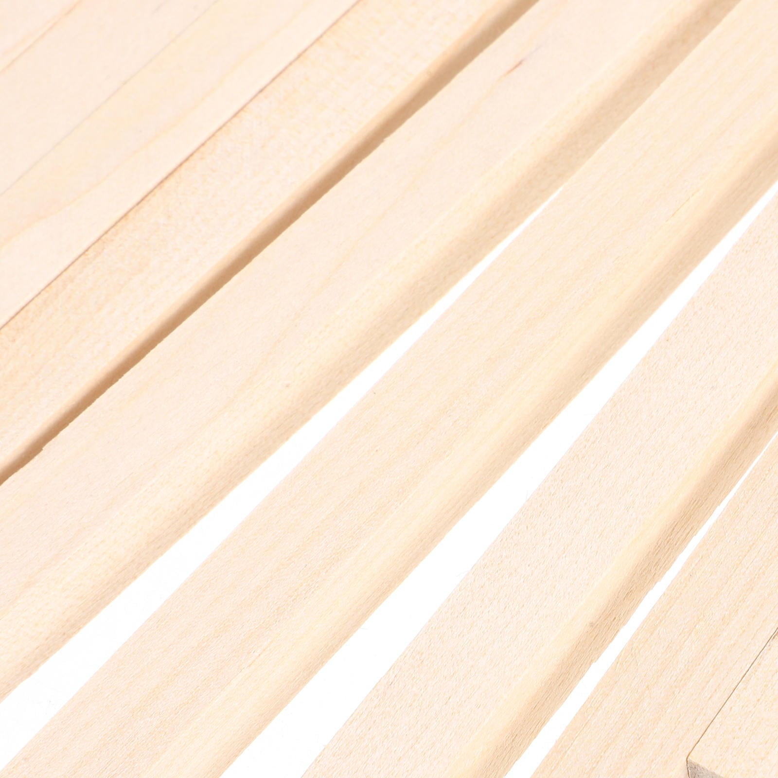 HOOWIFFY 20Pcs Beige Wooden Dowel 1.6X0.4X0.4In Square Dowels For