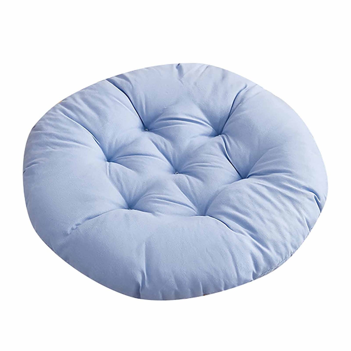 Round Seat Cushion Chair Pads for Kitchen Dining Chairs, Soft Comfort Chair Mat Pillow Cushions for Office Desk Living Room 16 Blue