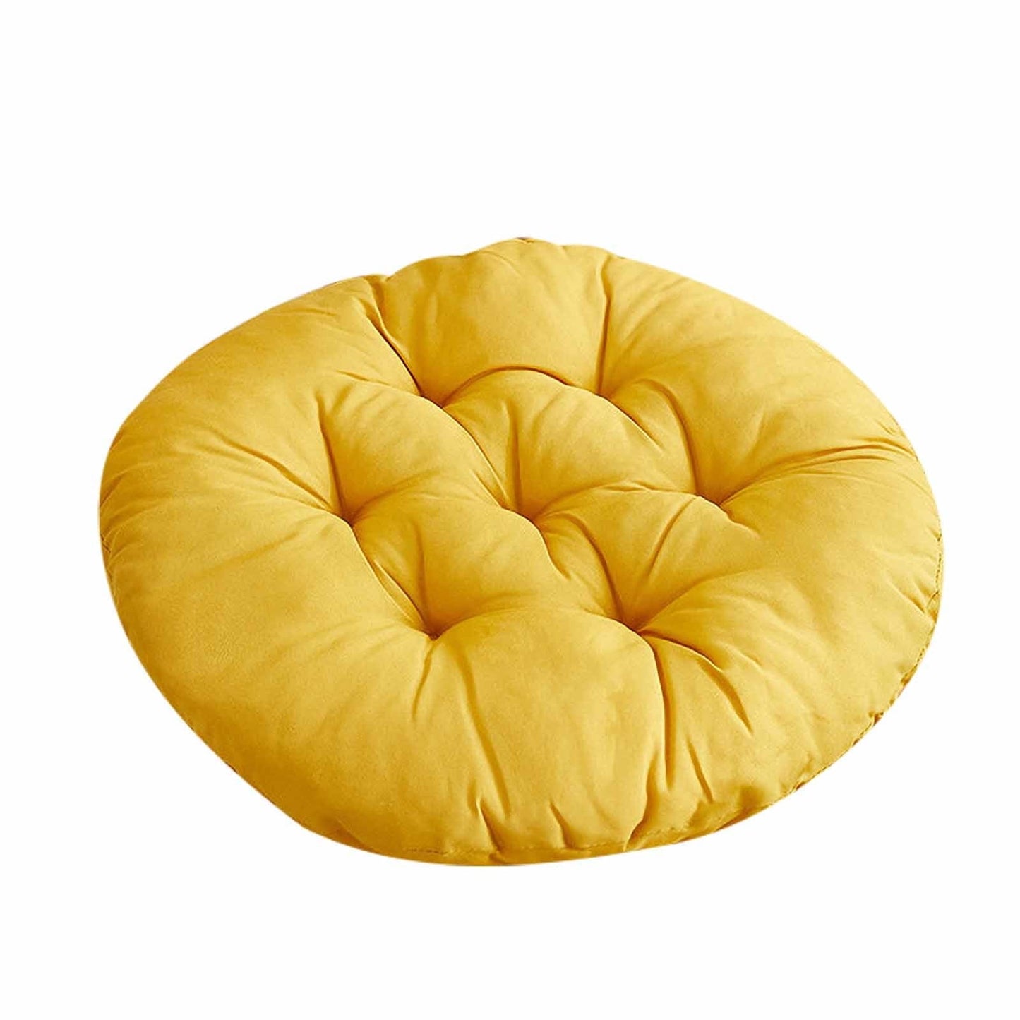 Round Seat Cushion Chair Pads for Kitchen Dining Chairs, Soft Comfort Chair Mat Pillow Cushions for Office Desk Living Room 16 Brown