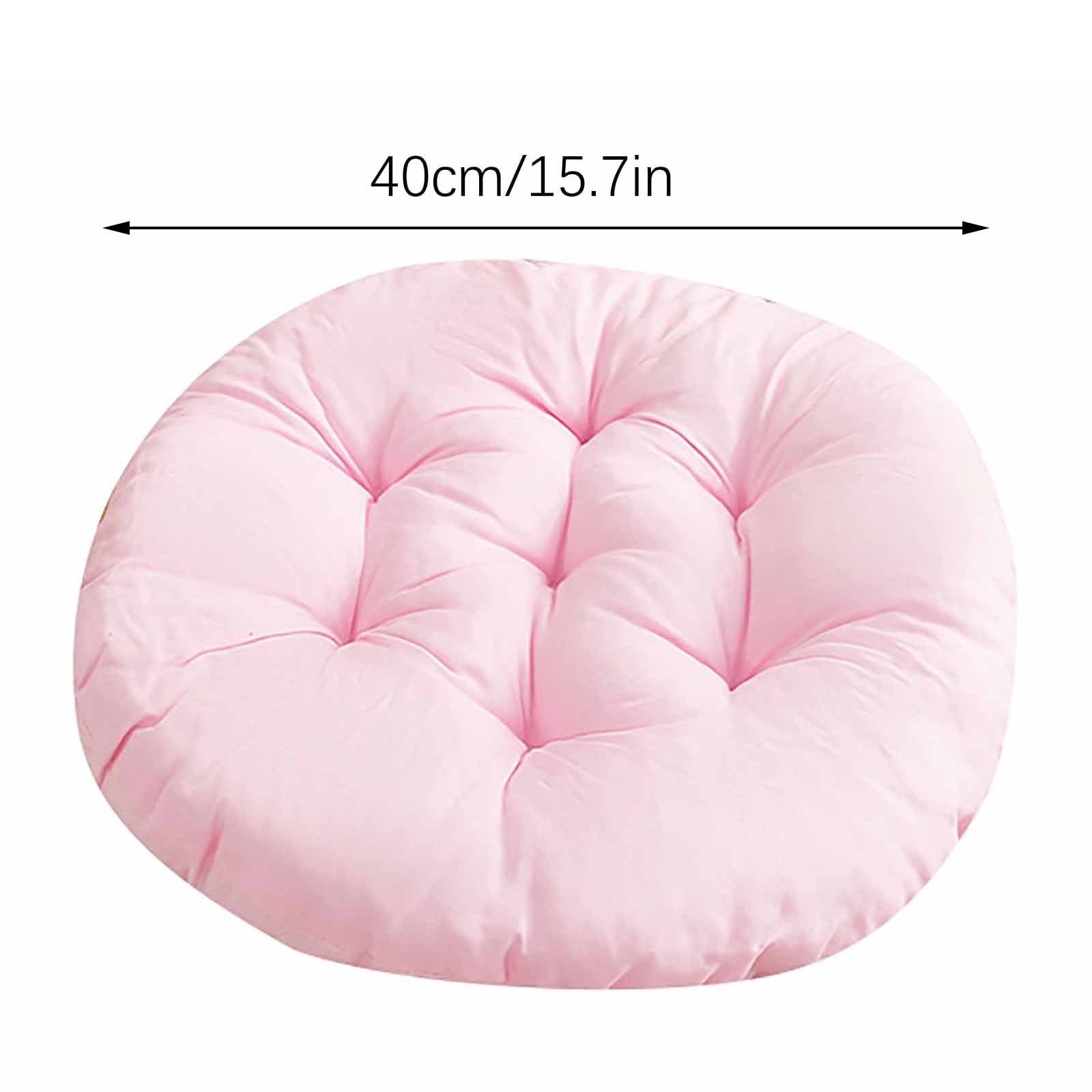 Round Seat Cushion Chair Pads for Kitchen Dining Chairs, Soft Comfort Chair Mat Pillow Cushions for Office Desk Living Room 16 Brown