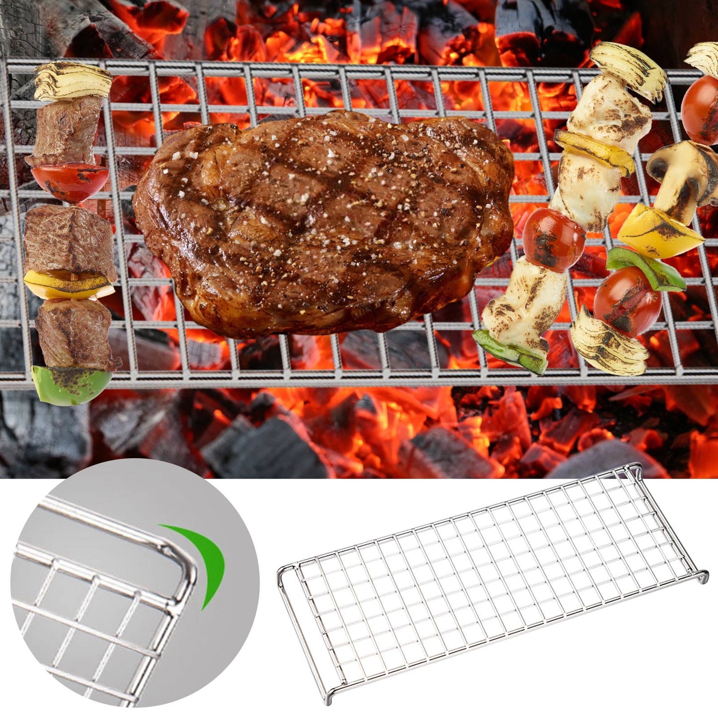 Cooling Rack, Stainless Steel Mini Cooling Rack for Baking, 9.4×3.5×0.8 inch, Metal Cake Rack, Cooling Rack for Small Baking Trays and Toasters, Non-Toxic & Rustproof