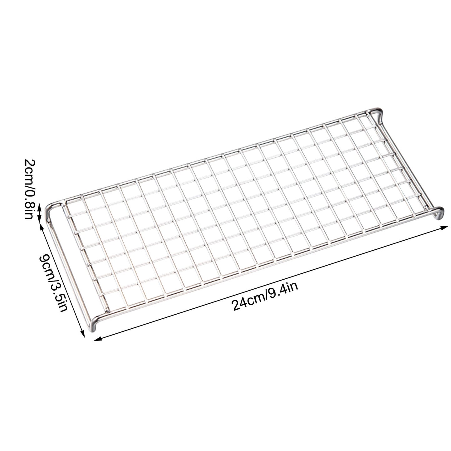 Cooling Rack, Stainless Steel Mini Cooling Rack for Baking, 9.4×3.5×0.8 inch, Metal Cake Rack, Cooling Rack for Small Baking Trays and Toasters, Non-Toxic & Rustproof