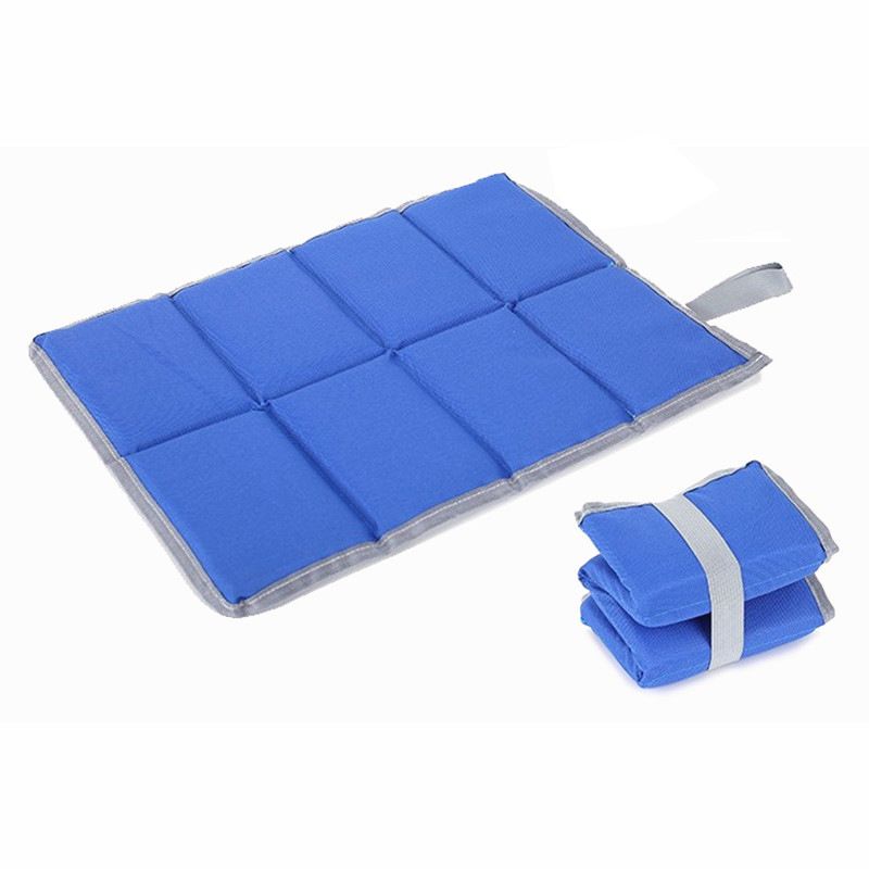 2Pcs Foldable Sitting Pad, Waterproof Oxford Cloth Foam Sitting Mat for Mountaineering Travel，Backpacking， Outdoor Picnic，Adults and Kids（red+blue）