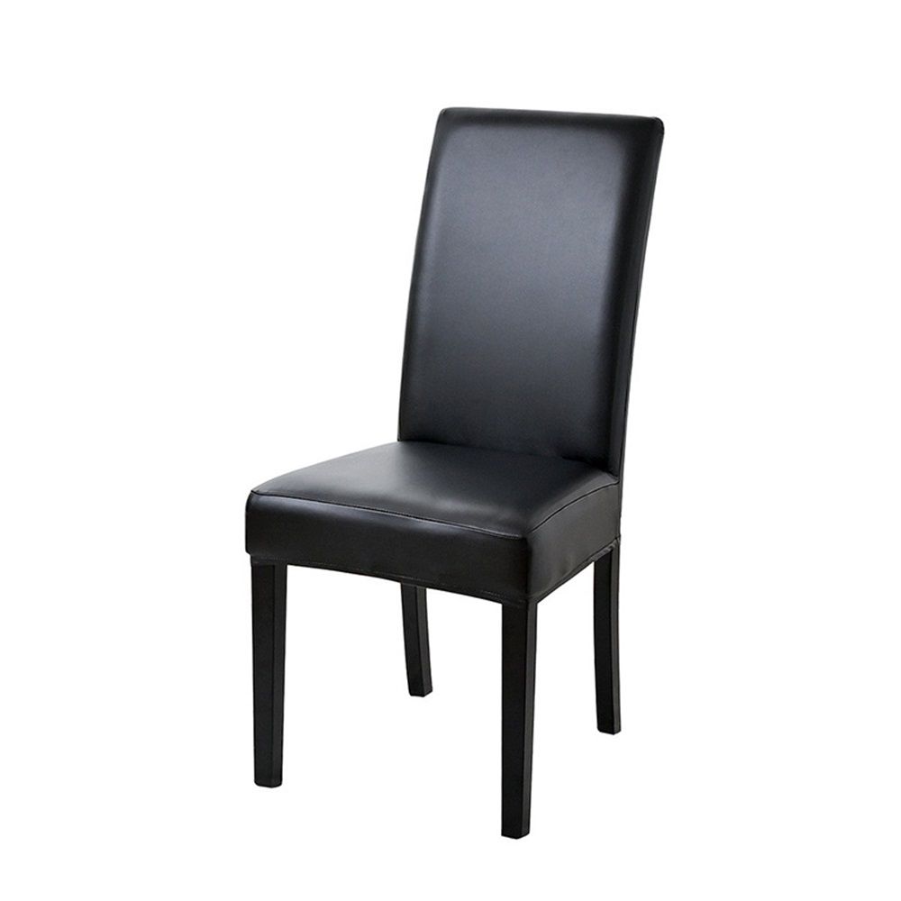 Chair Covers for Dining Chairs Set of 4, Super Stretch Waterproof Kitchen Chair Covers Thickened Washable Dining Chair Slipcovers Black Chair Seat Covers for Dining/Kitchen/Banquet
