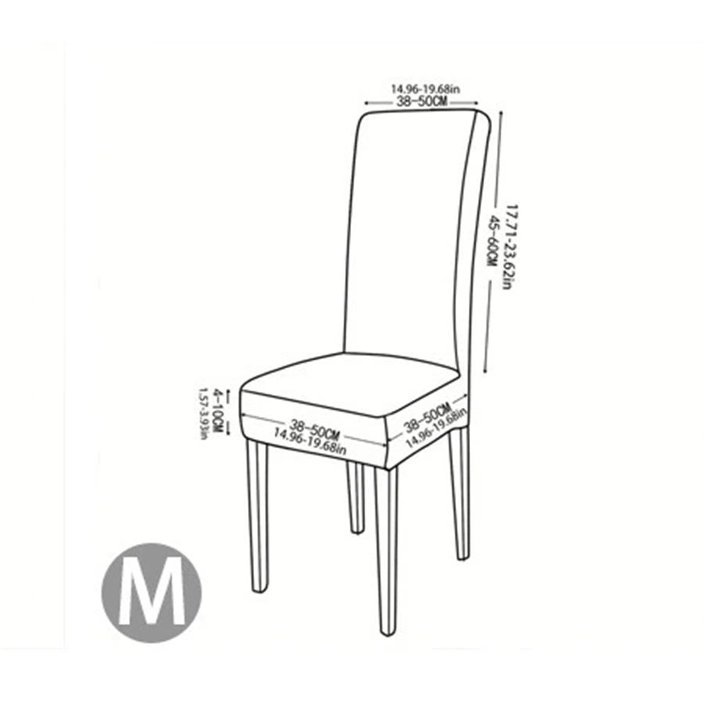 Chair Covers for Dining Chairs Set of 4, Super Stretch Waterproof Kitchen Chair Covers Thickened Washable Dining Chair Slipcovers Black Chair Seat Covers for Dining/Kitchen/Banquet