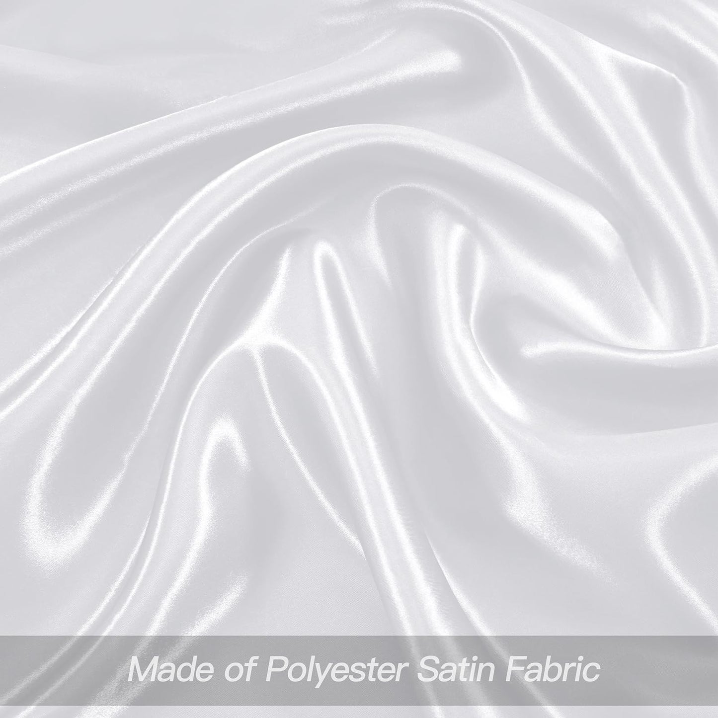 24 Pcs Silky White Satin Napkins 17 x 17 Inches, Square Smooth Wedding Dinner Napkins Satin Cloth Napkins Table Napkins for Banquet Party Restaurant Decor