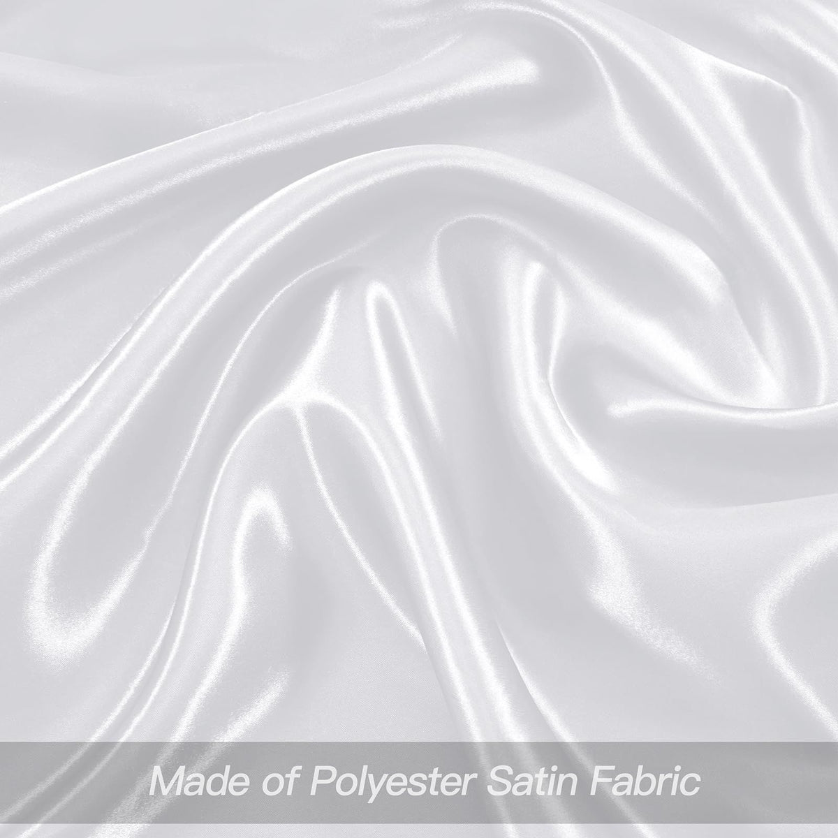 24 Pcs Silky White Satin Napkins 17 x 17 Inches, Square Smooth Wedding Dinner Napkins Satin Cloth Napkins Table Napkins for Banquet Party Restaurant Decor