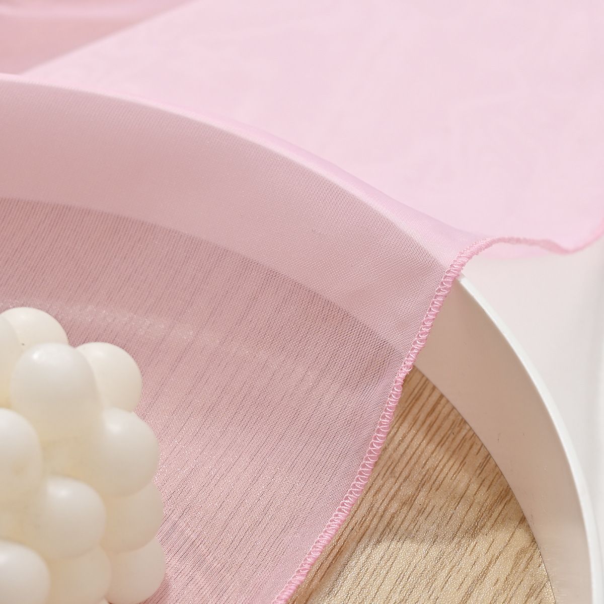 25 Pcs Organza Chair Sashes for Wedding Banquet Party Decoration Chair Bows Ties Chair Cover Bands Event Supplies - Light Pink