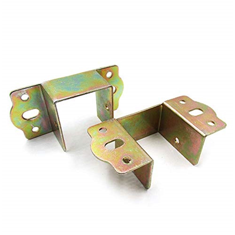 4 pack Bed Support, Bed Corner, Bed Hinge, 40mm Square Bracket, Furniture Fixed Bed Hardware Accessories (4 PCS)