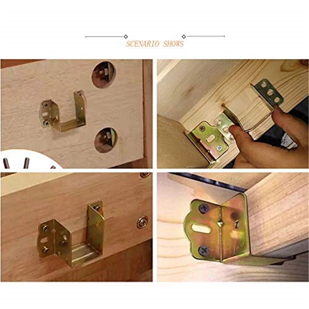 4 pack Bed Support, Bed Corner, Bed Hinge, 40mm Square Bracket