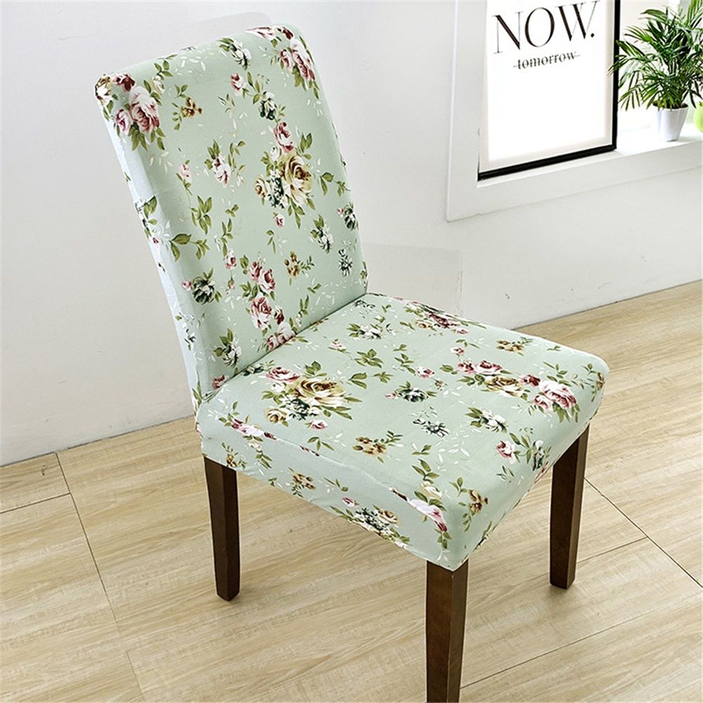 Dining Room Chair Covers Set of 4, Stretch Pattern Chair Slipcovers polyester Removable Washable Kitchen Chair Protector Cover for Dining Room, Hotel, Ceremony
