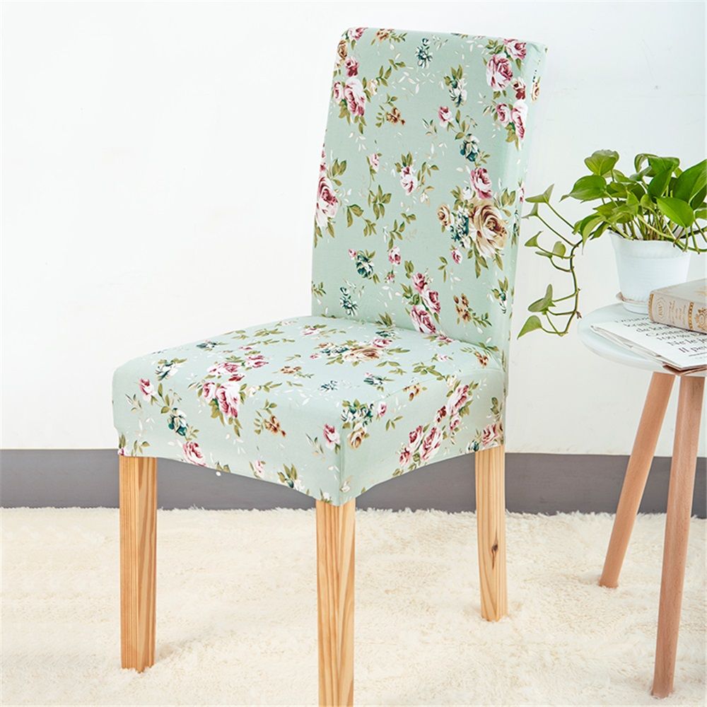 Dining Room Chair Covers Set of 4, Stretch Pattern Chair Slipcovers polyester Removable Washable Kitchen Chair Protector Cover for Dining Room, Hotel, Ceremony