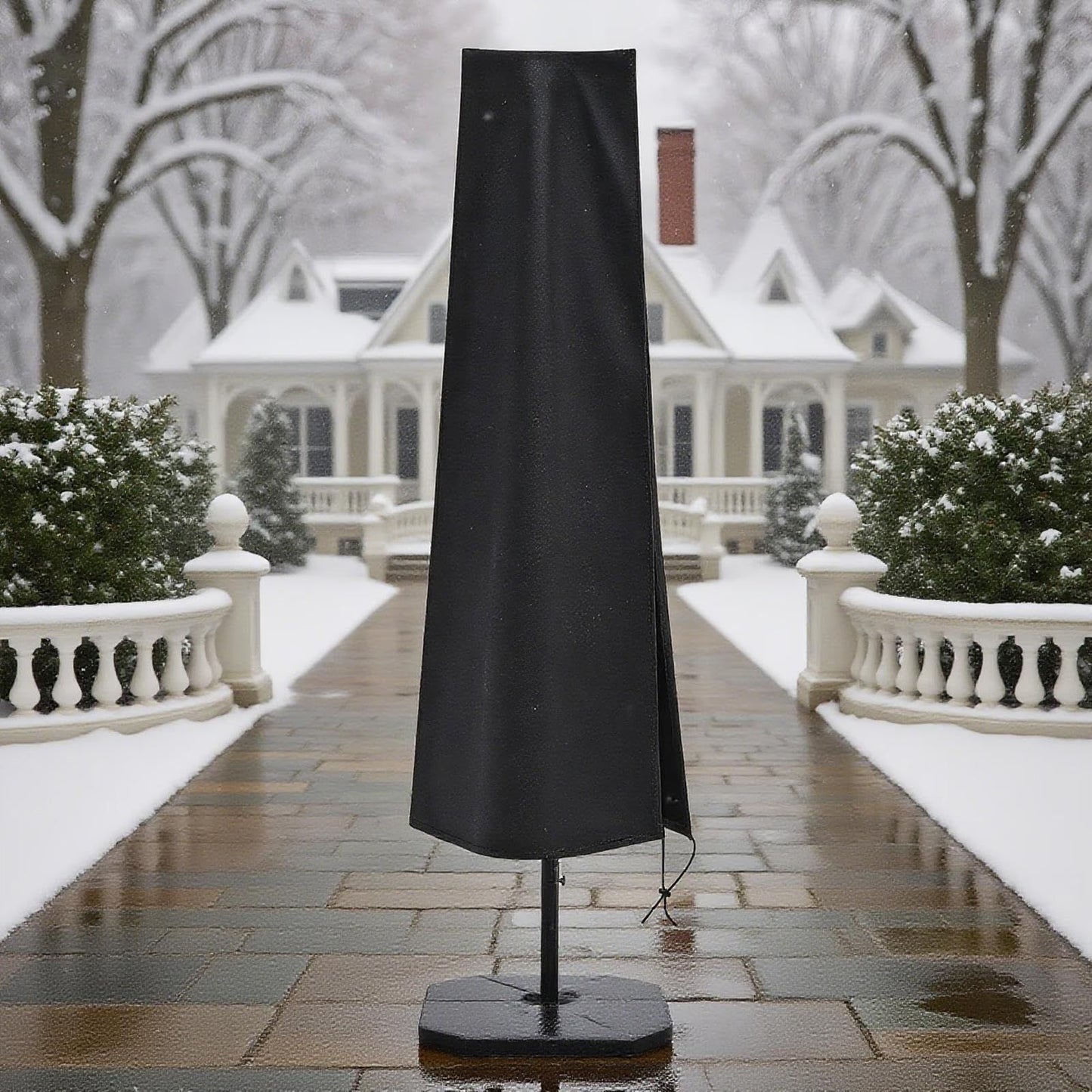 Umbrella Cover Patio Umbrella Covers Waterproof with Zip, for 50*65*170cmGarden Outdoor Umbrella (black)