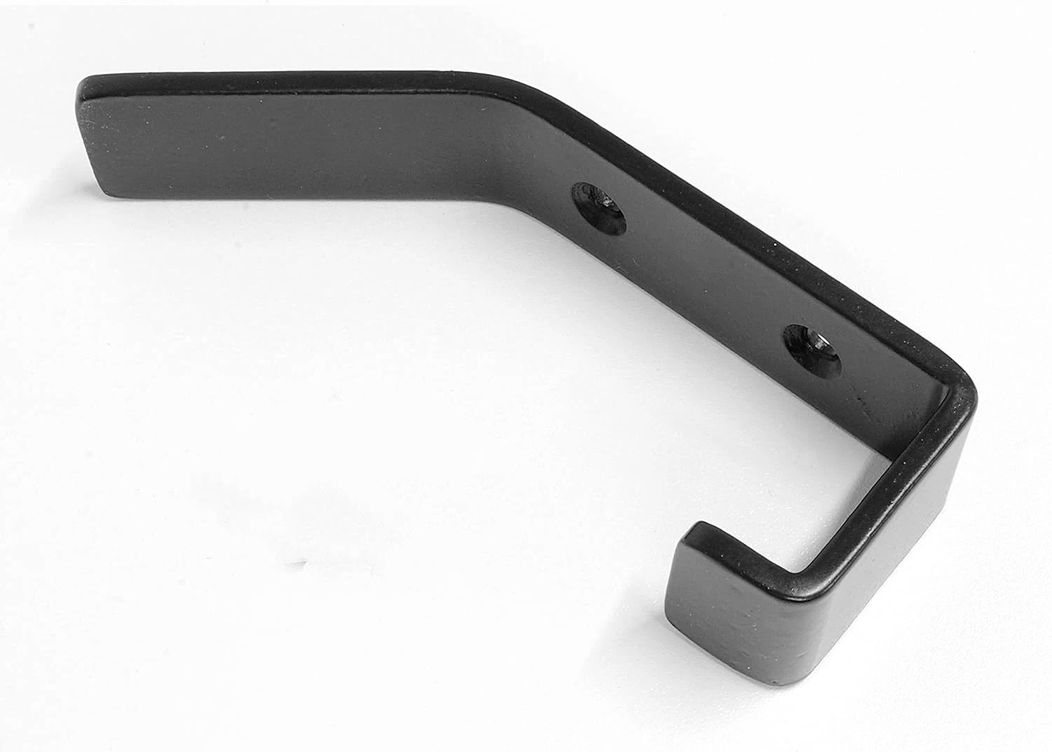 2pcs Stainless Steel Single Robe Hook Wall Mounted Towel Hook Black Painted Clothes Hook Bathroom Door Kitchen Hardware (Black)
