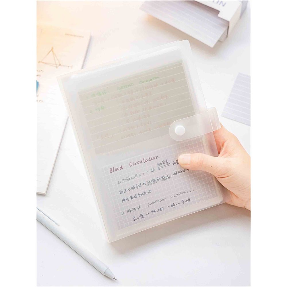 2 Pack 3x5 Index Cards Clear Plastic Holder Organizer Pouches Book Binder 40 Page Hold 160 Cards（Excluding paper）